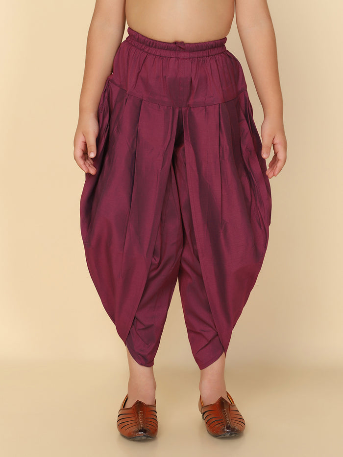 Boy's Margenta Dhoti
