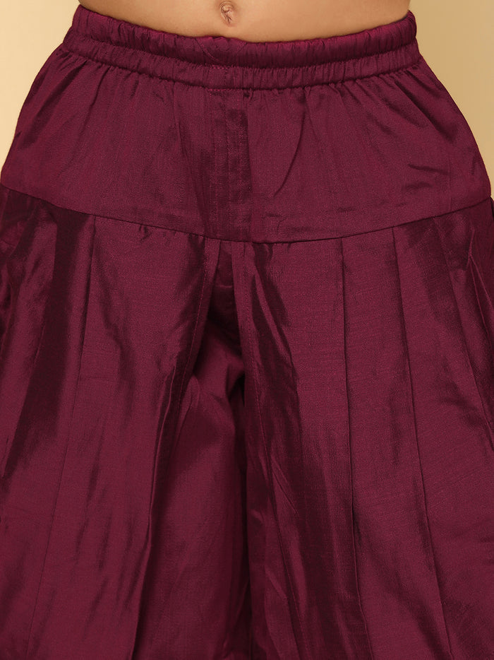 Boy's Margenta Dhoti