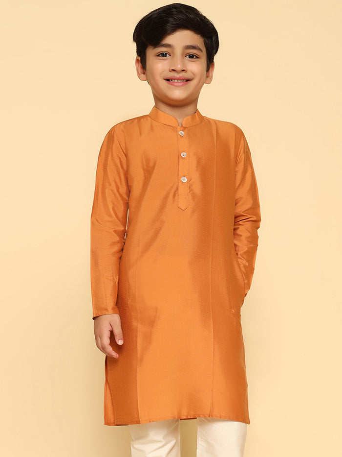 Boy's Mustard Kurta