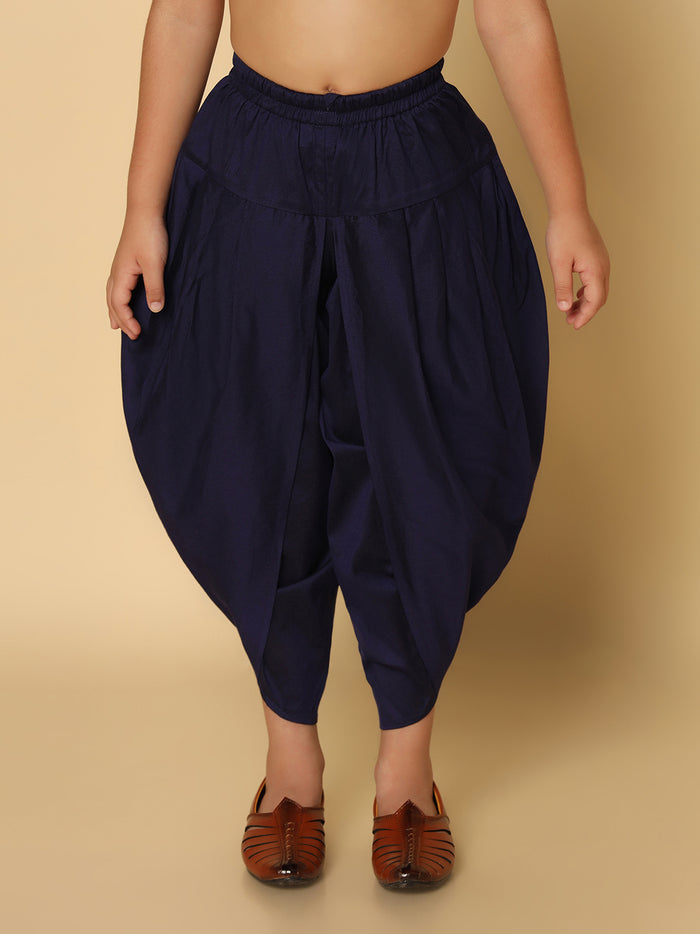Boy's Navy Blue Dhoti
