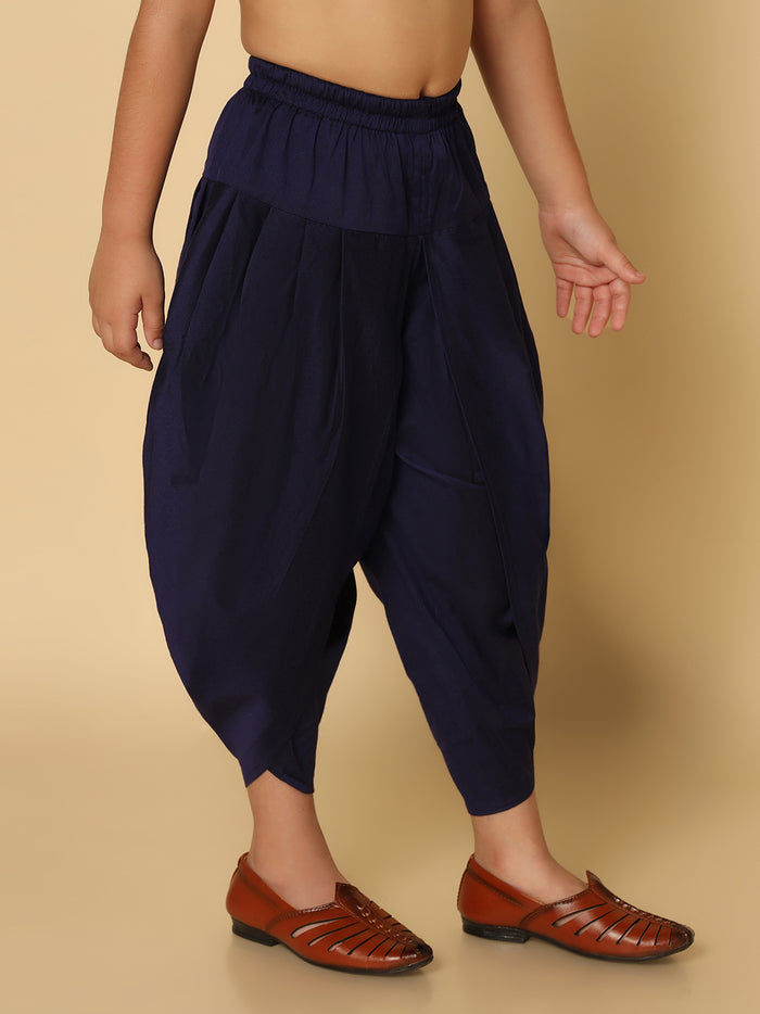 Boy's Navy Blue Dhoti