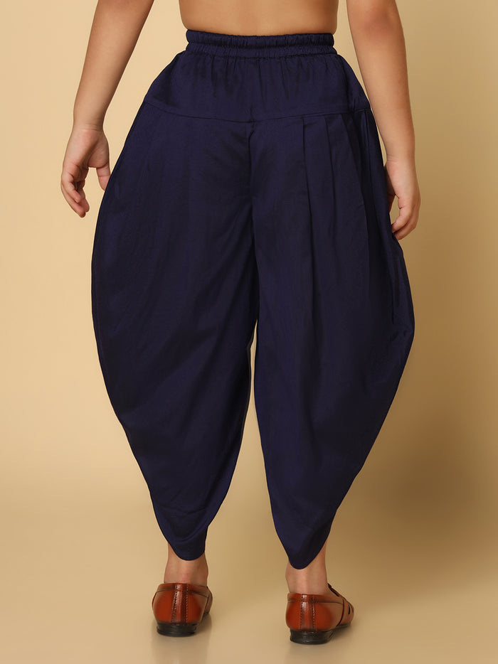 Boy's Navy Blue Dhoti