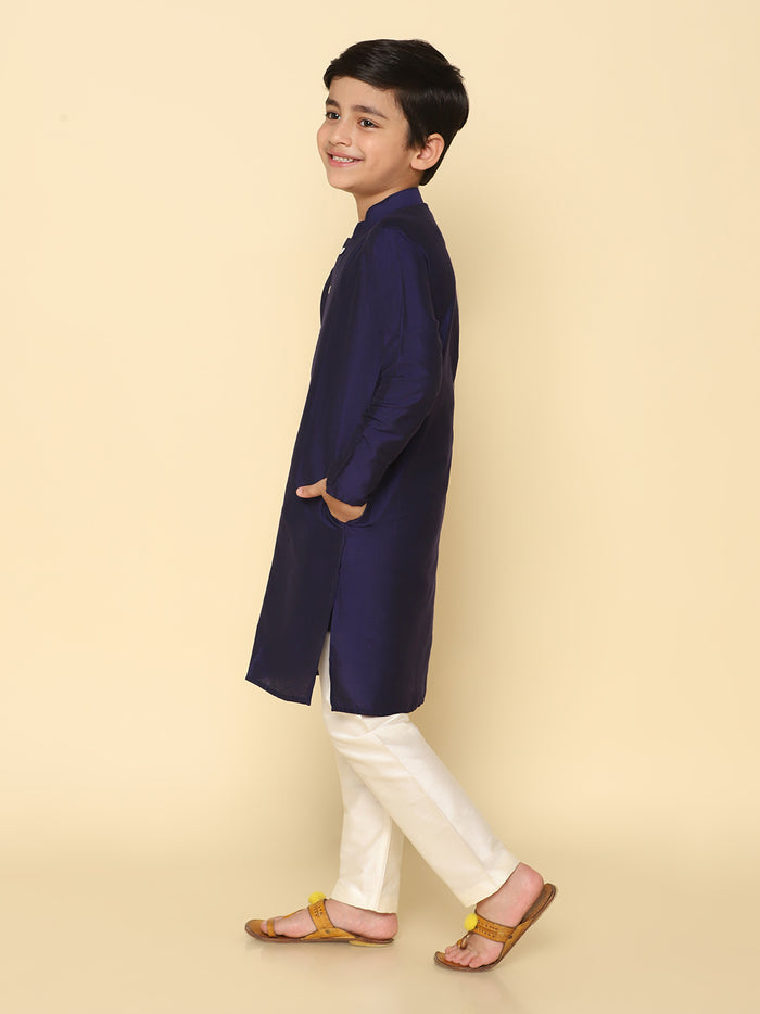 Boy's Navy Blue Kurta