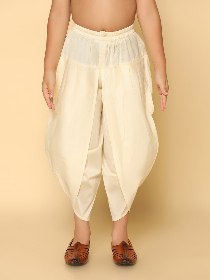 Boy's Off White Dhoti