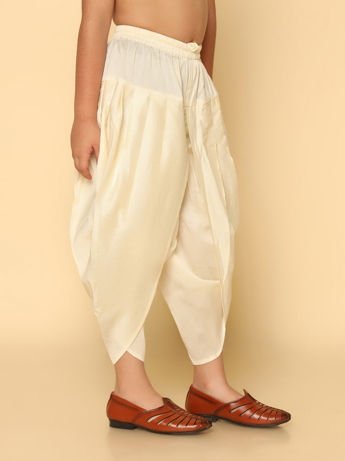 Boy's Off White Dhoti