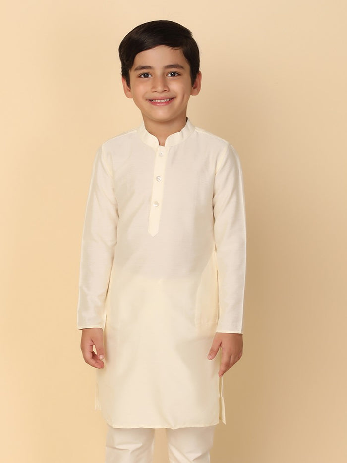 Boy's Off White Kurta