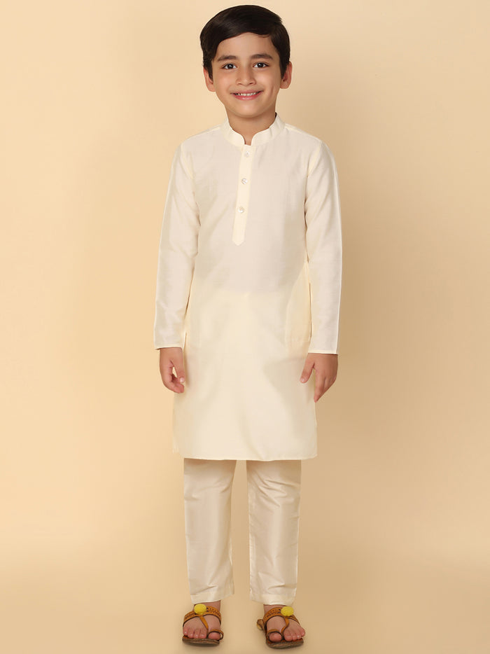 Boy's Off White Kurta