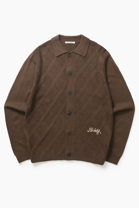 Brotherwolf - Plaid Knit - Brown