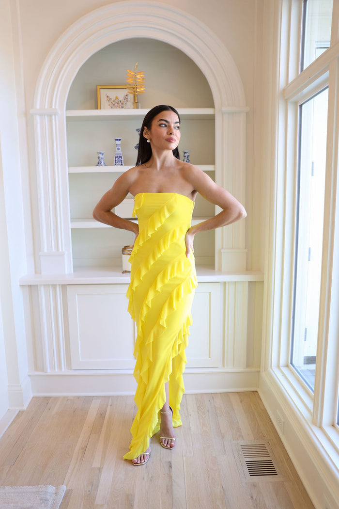 Bryce Dress - Vivid Yellow