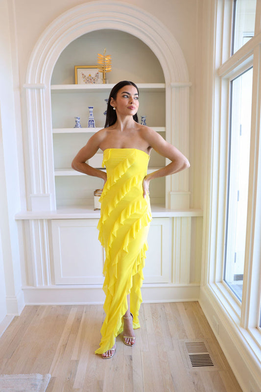 Bryce Dress - Vivid Yellow