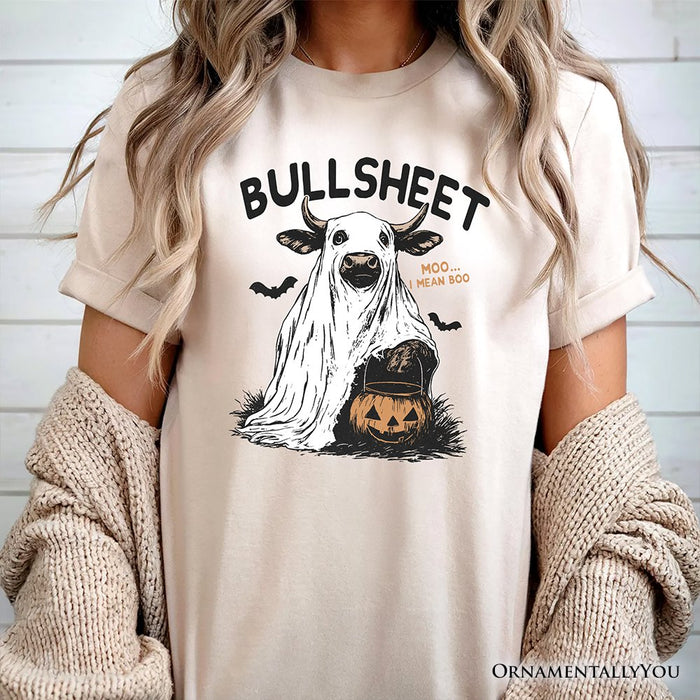 Bullsheet Halloween Bull T-Shirt, Hilarious Cow Tee for Trick-or-Treaters T-Shirts OrnamentallyYou