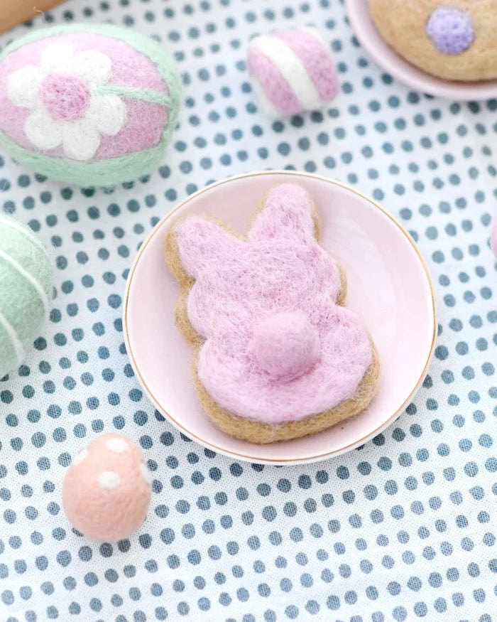 Bunny Cookie - Pink Felt Play Food