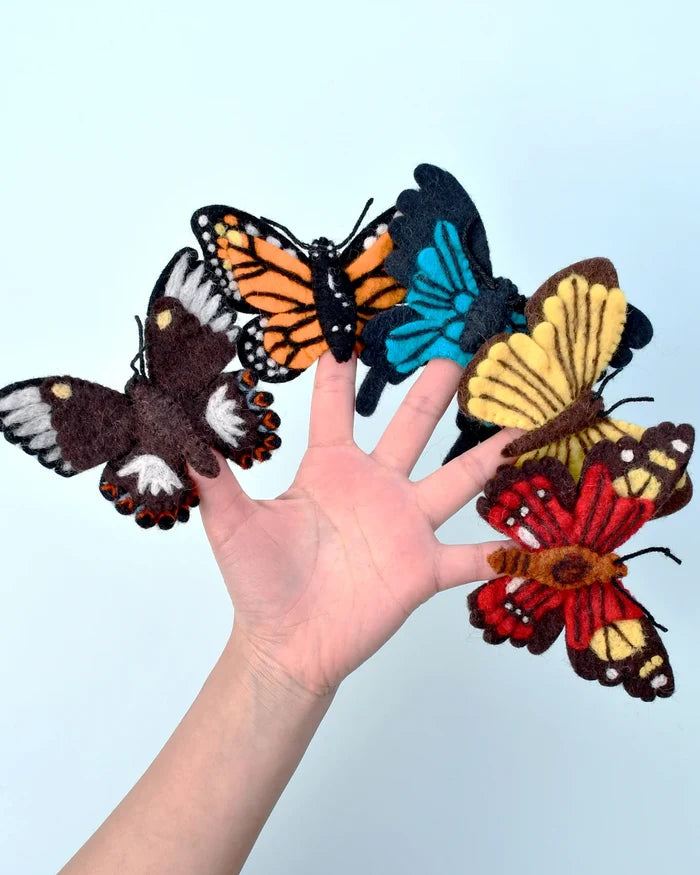 Butterflies Felt Finger Puppet Set