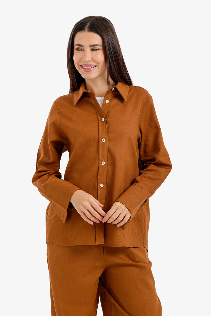 Button-Down Lounge Shirt