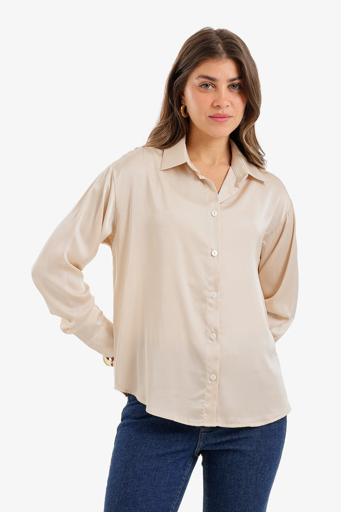 Beige / S / Satin