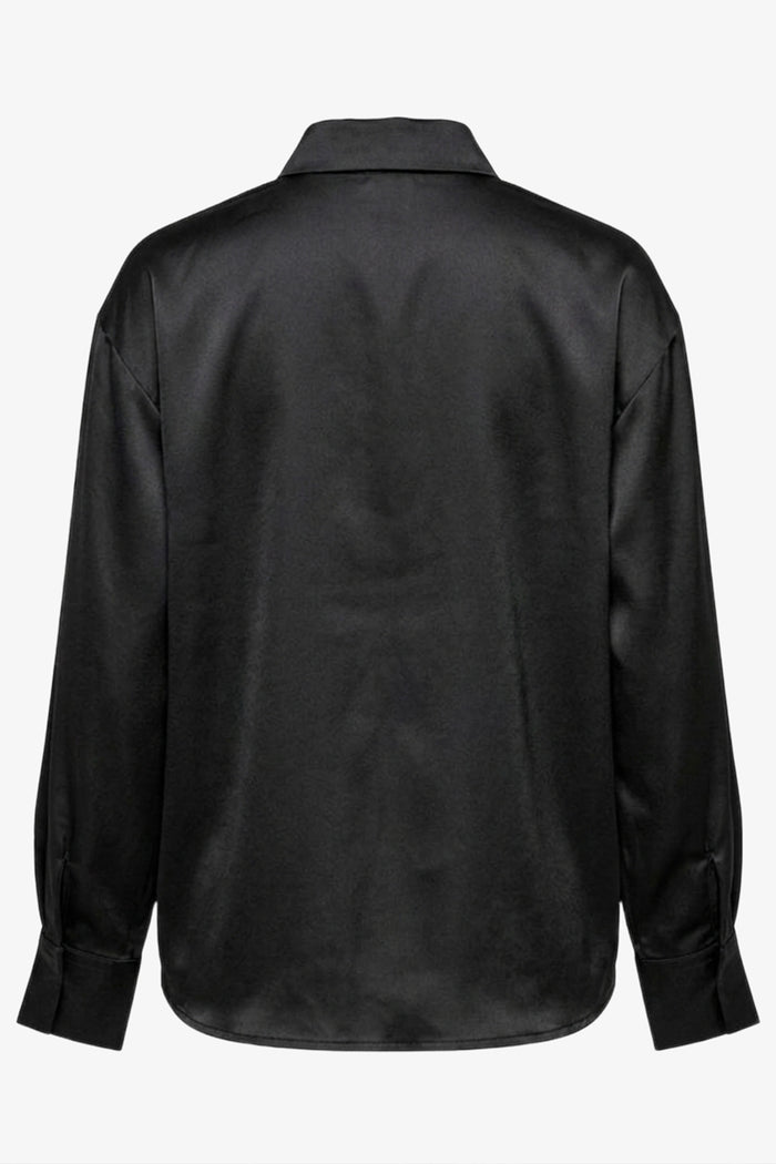 Button-Down Satin Shirt