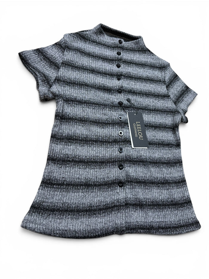 Button Up Ribbed Top