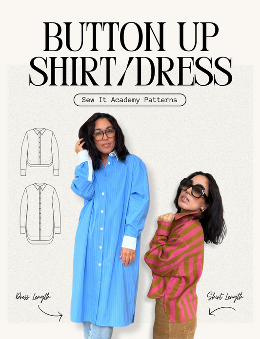 Button Up Shirt or Dress w/ Sew Along