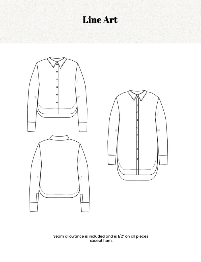 Button Up Shirt or Dress w/ Sew Along
