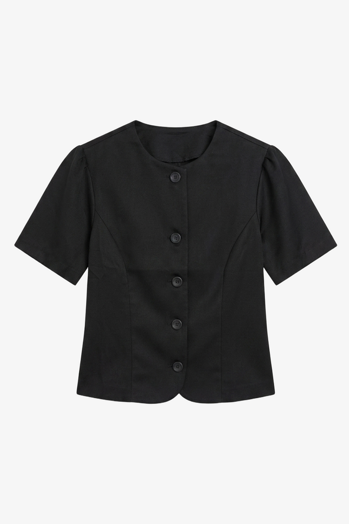Button-Up Tailored Top