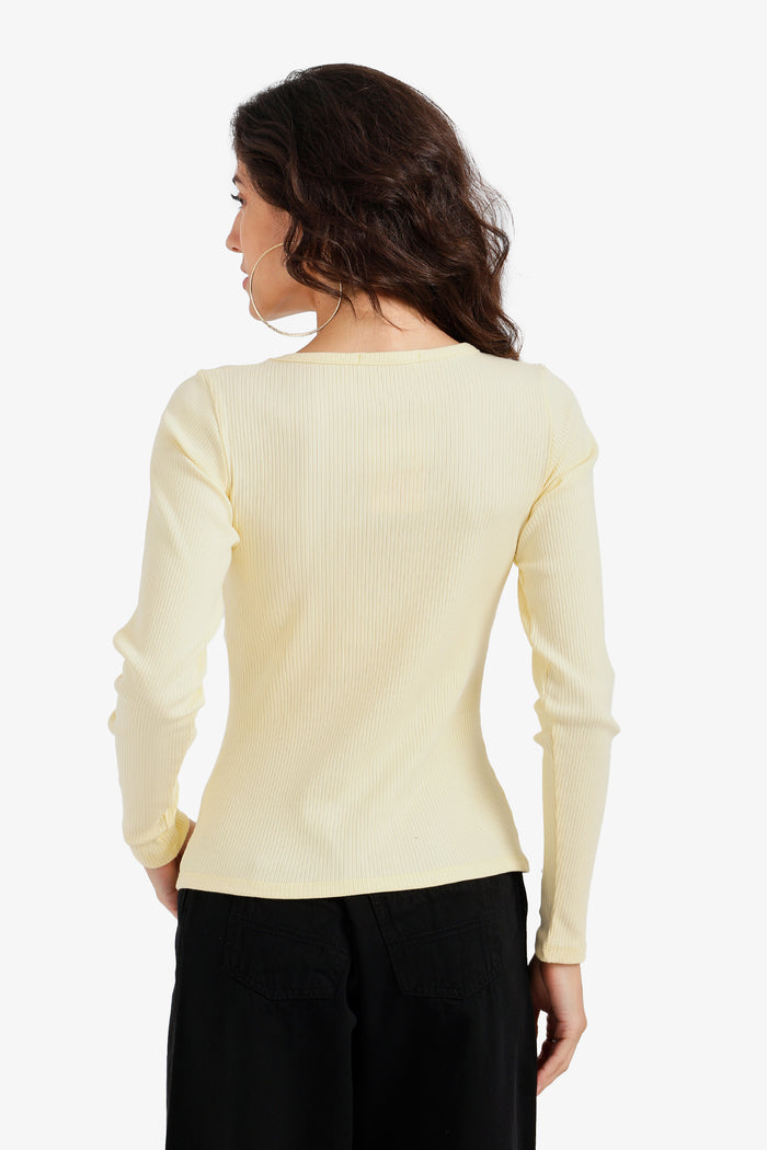 Buttoned Long Sleeves Top