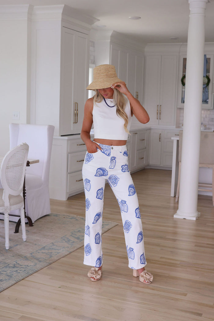By The Sea Pant - Blue Shell