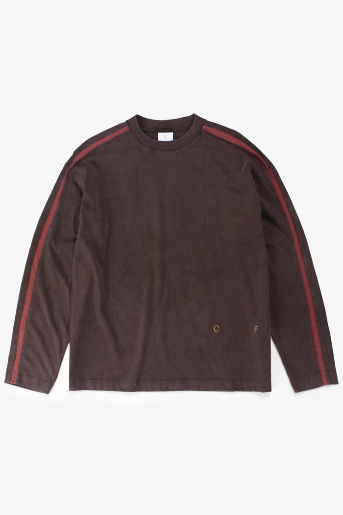 Candice - Racer Long Sleeve Tee - Brown