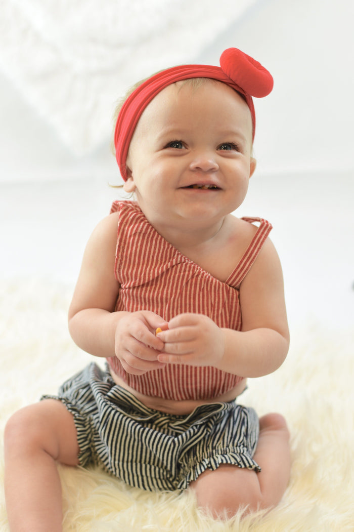 Candy Stripe Top & Shorts 2-pc. Set Sun Dress Yo Baby Wholesale