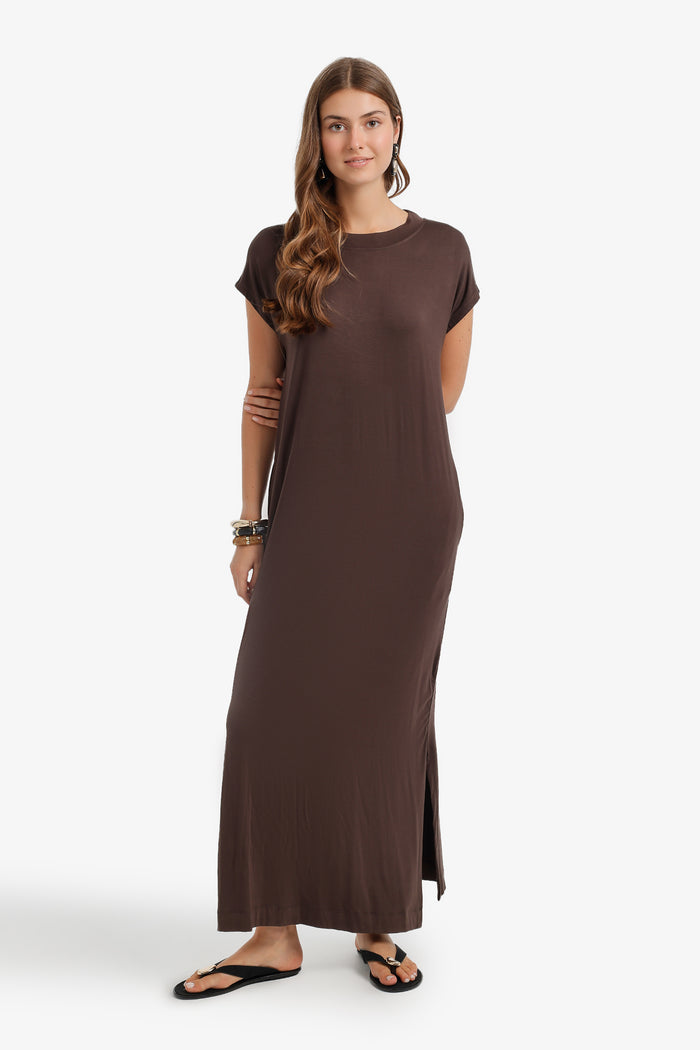 Cap-Sleeve Maxi Dress