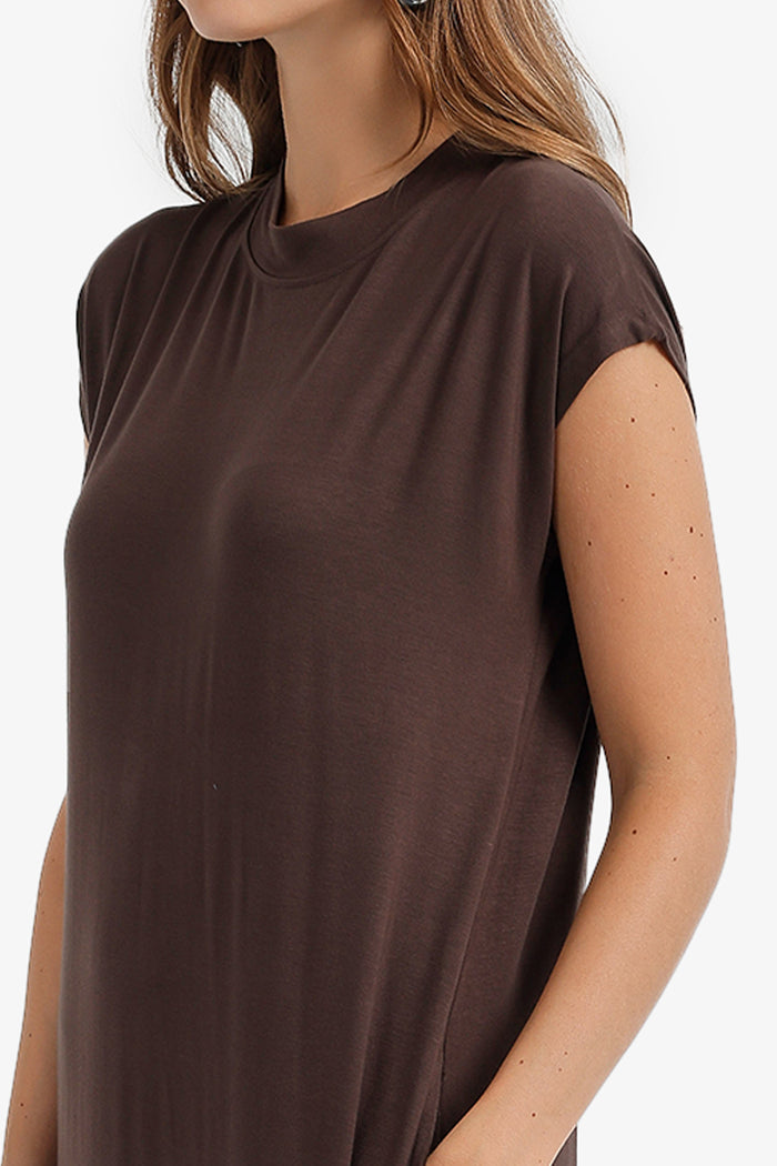 Cap-Sleeve Maxi Dress