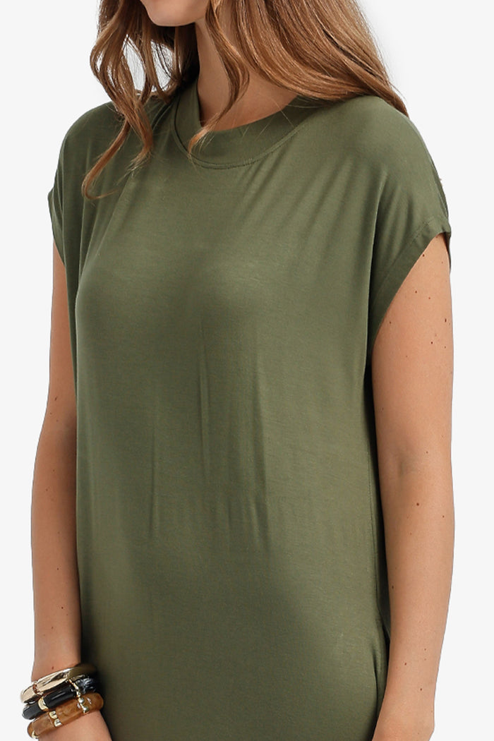 Cap-Sleeve Maxi Dress