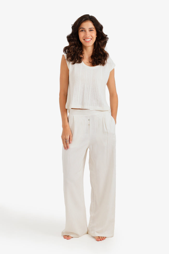 Cap-Sleeve Pyjama Set