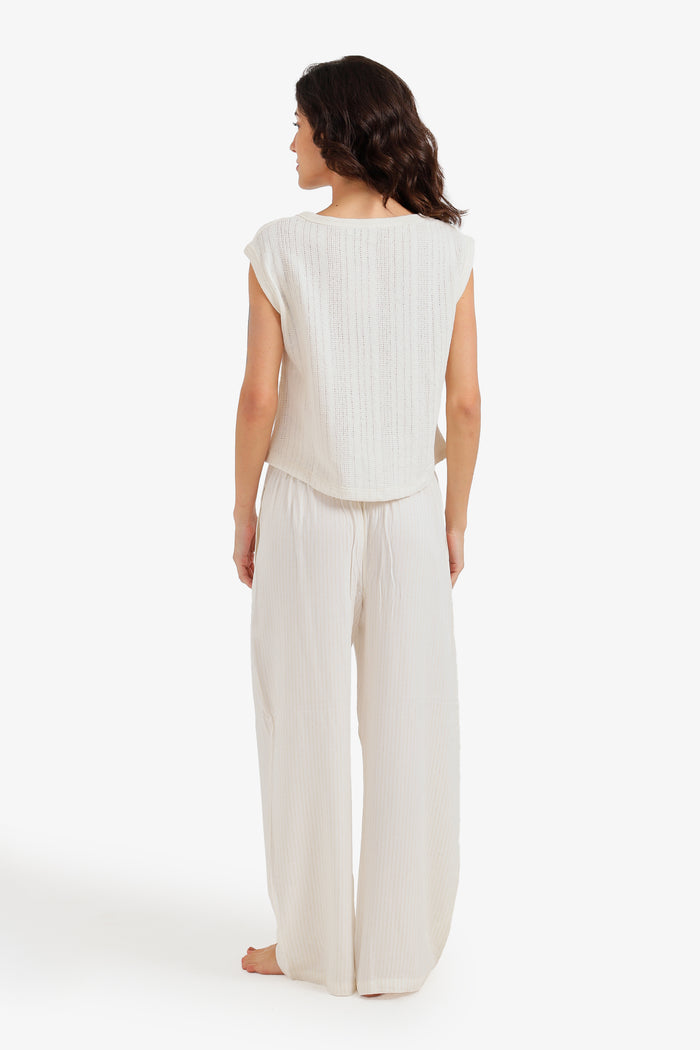 Cap-Sleeve Pyjama Set