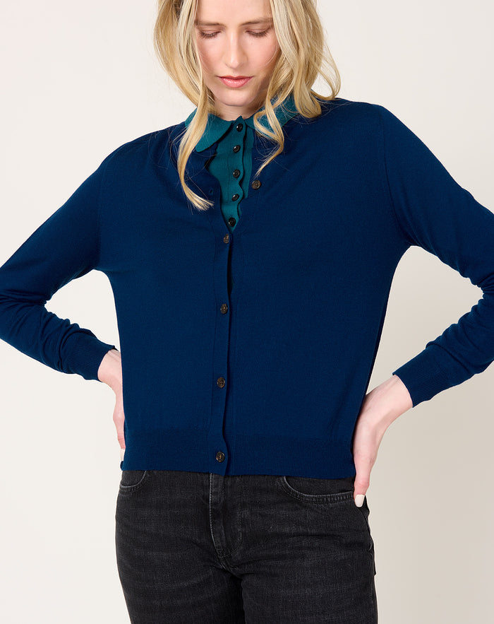 Demylee Caraline Cardigan in Baltic Blue