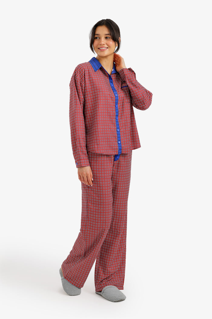 Checkered Relaxed Pyjama Set