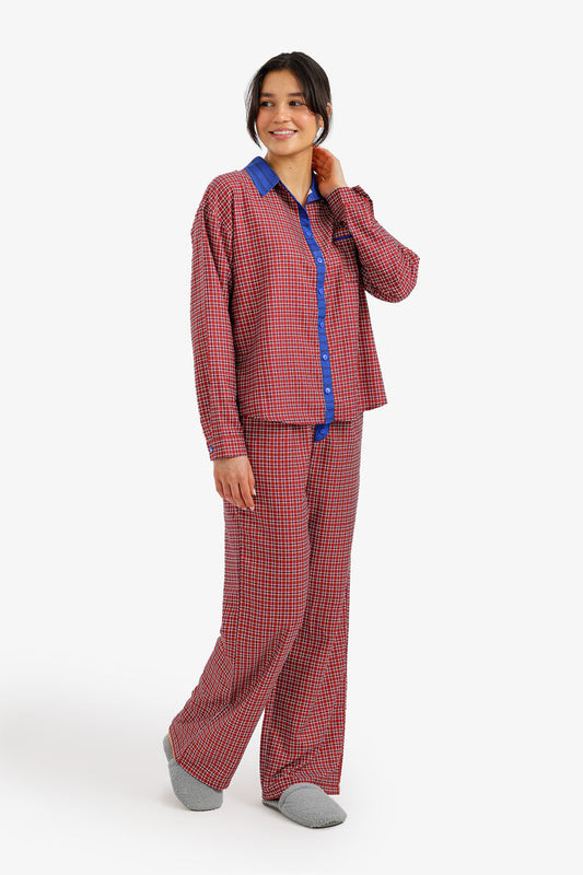 Checkered Relaxed Pyjama Set