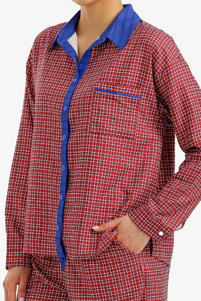 Checkered Relaxed Pyjama Set