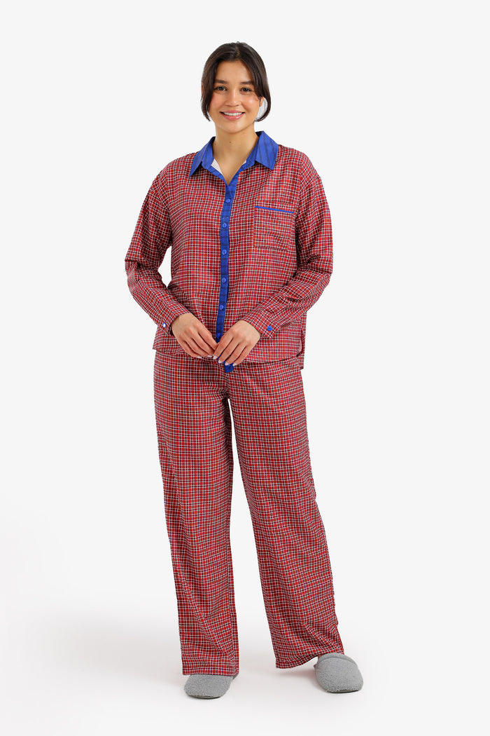Checkered Relaxed Pyjama Set