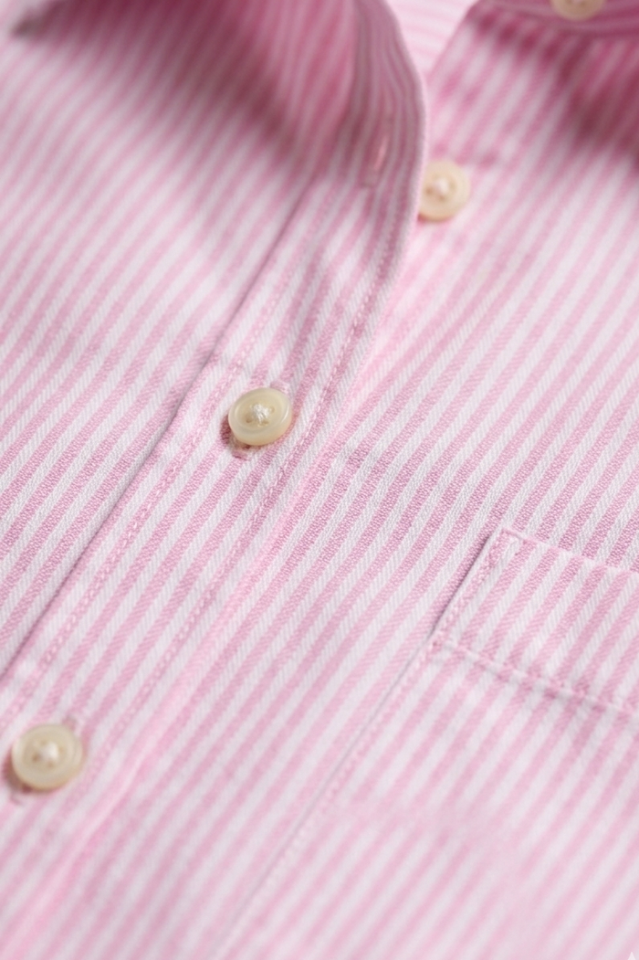 Chest-Pocket Striped Shirt