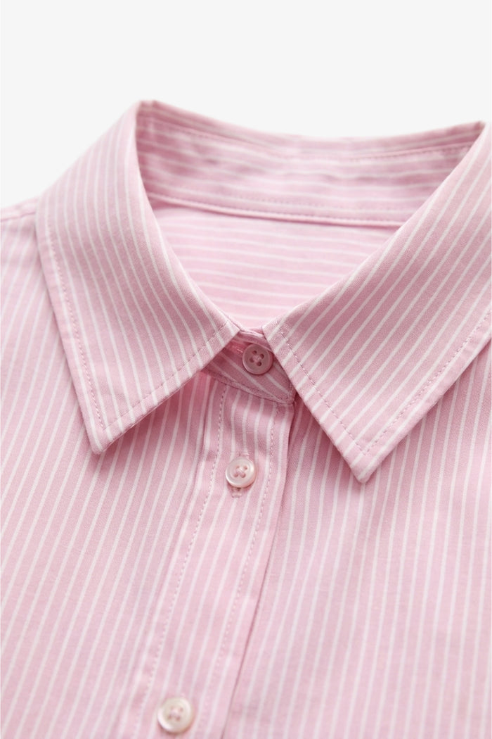 Chest-Pocket Striped Shirt