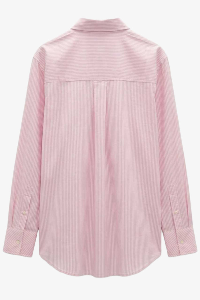 Chest-Pocket Striped Shirt