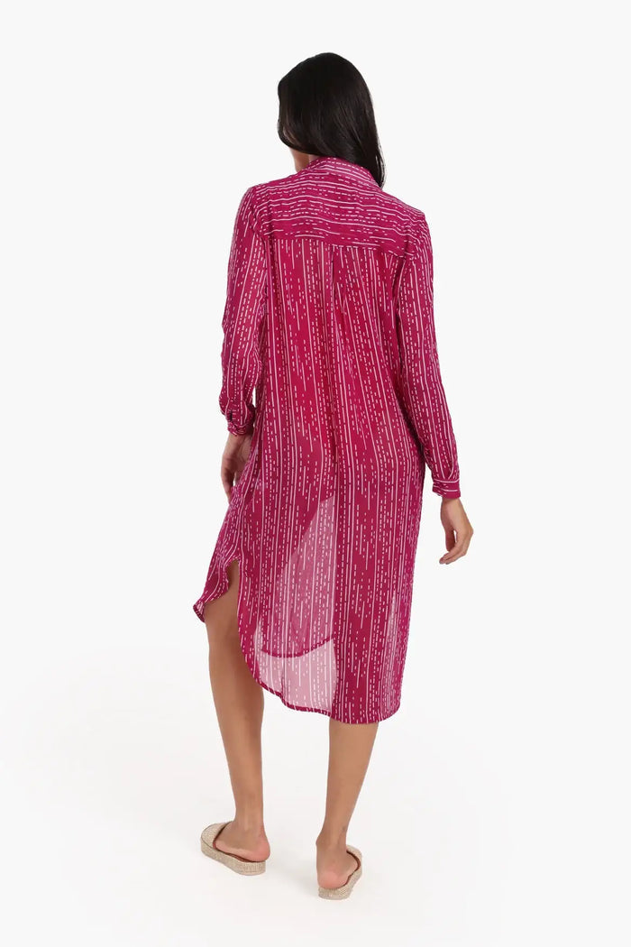 Chiffon Shirt Dress