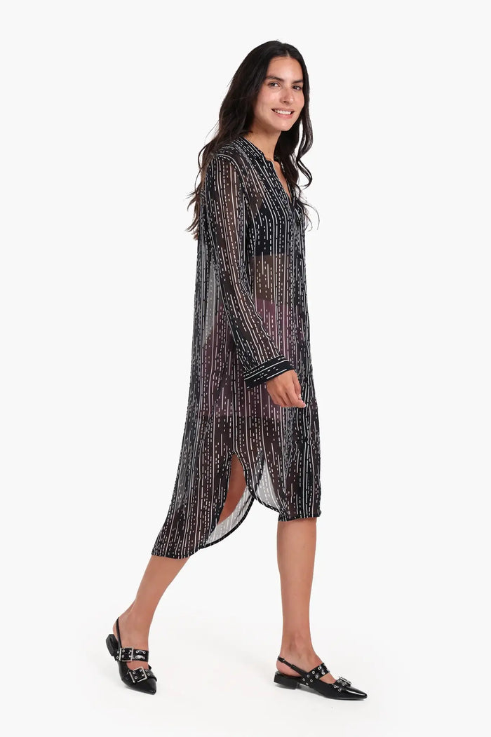 Chiffon Shirt Dress