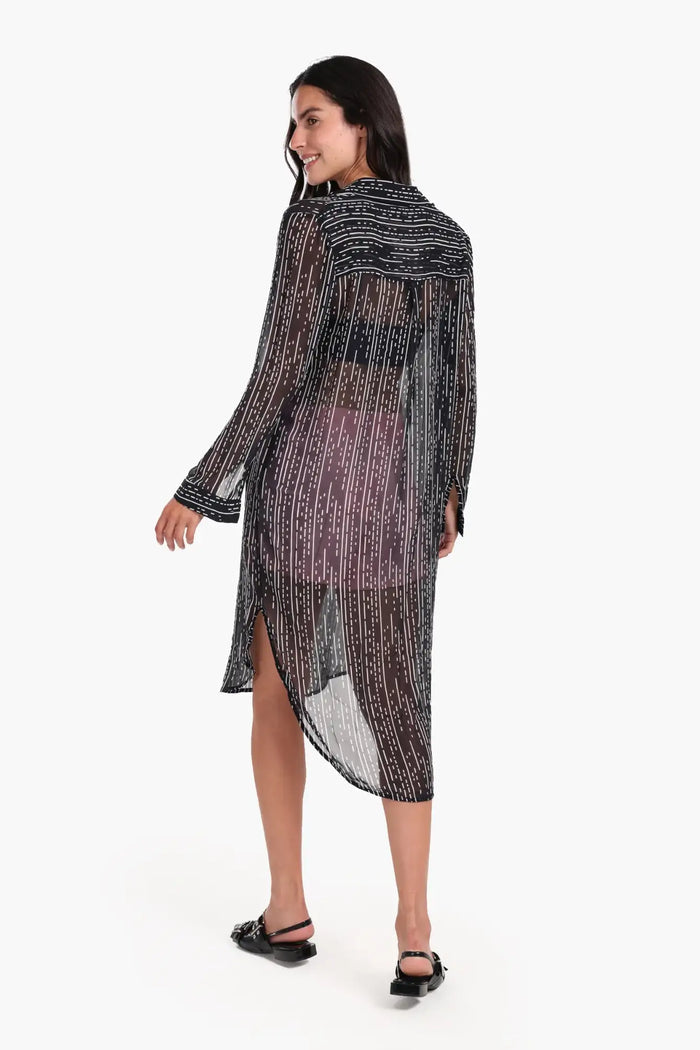 Chiffon Shirt Dress