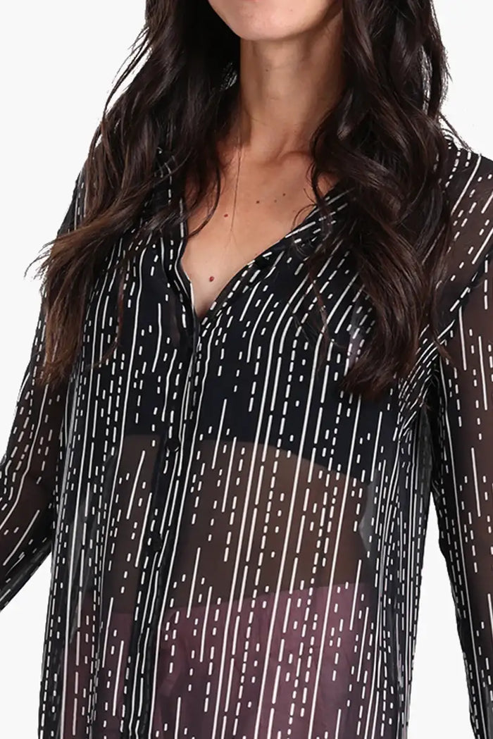 Chiffon Shirt Dress