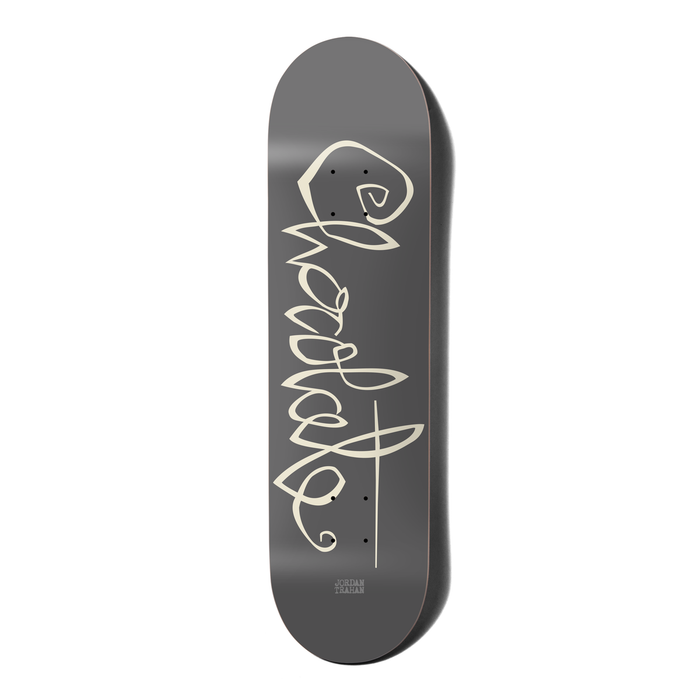 CHOCOLATE TRAHAN OG SCRIPT DECK (8.125)