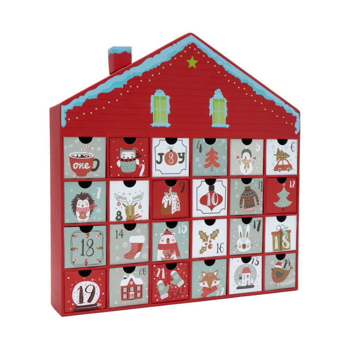(Pre-Order) Christmas Advent Calendar House, 24 Drawer Countdown Calendar for Holiday Treats, Toys & Surprises Advent Calendar OrnamentallyYou