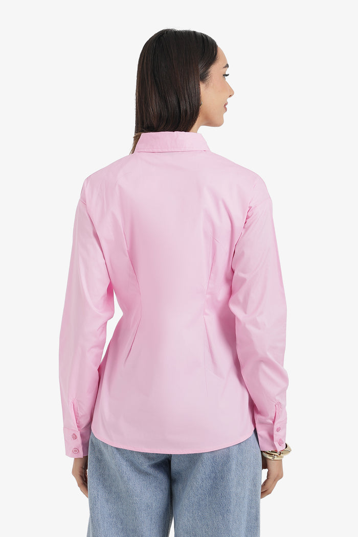Cinched Side-Tie Shirt