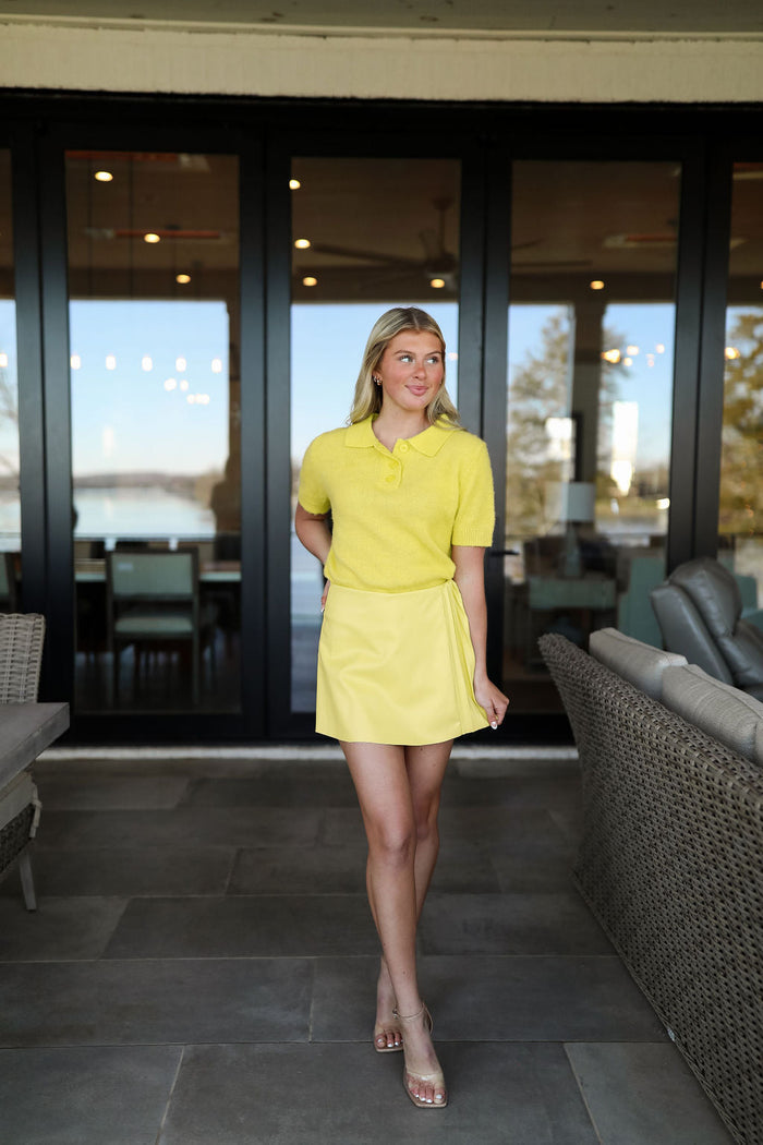 Citrus Pleats Skort - Citrus