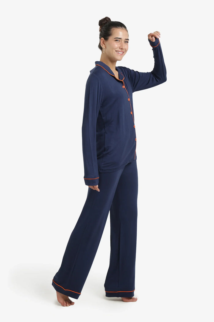 Classic Piped Pyjama Set